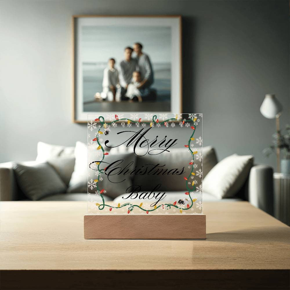 Personalized | Christmas | Holiday Designed Acrylic Square Plaque