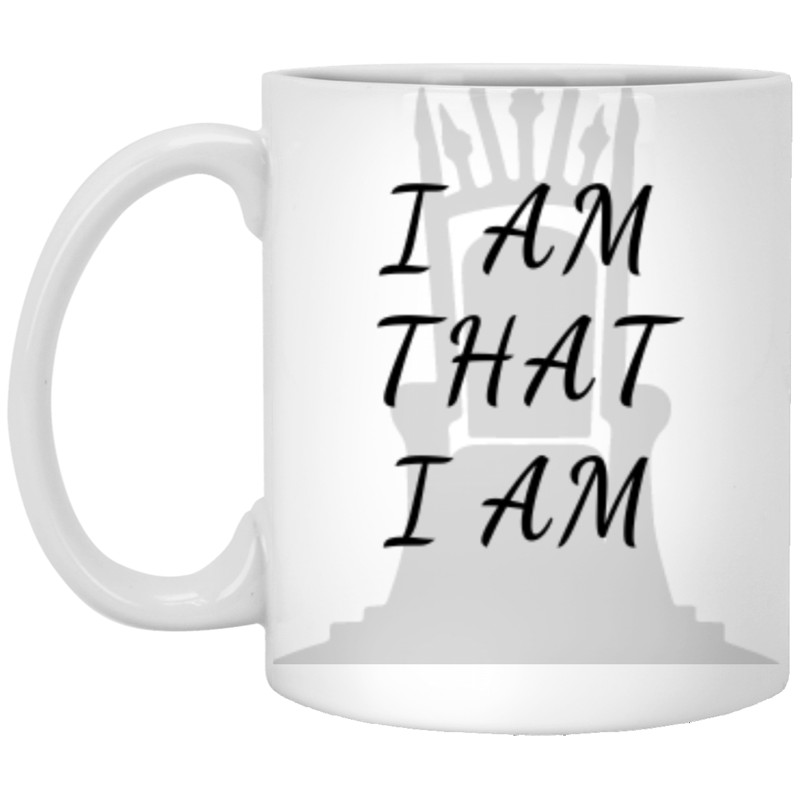 WHITE MUGS 11OZ I AM THAT I AM COFFEE MUG |