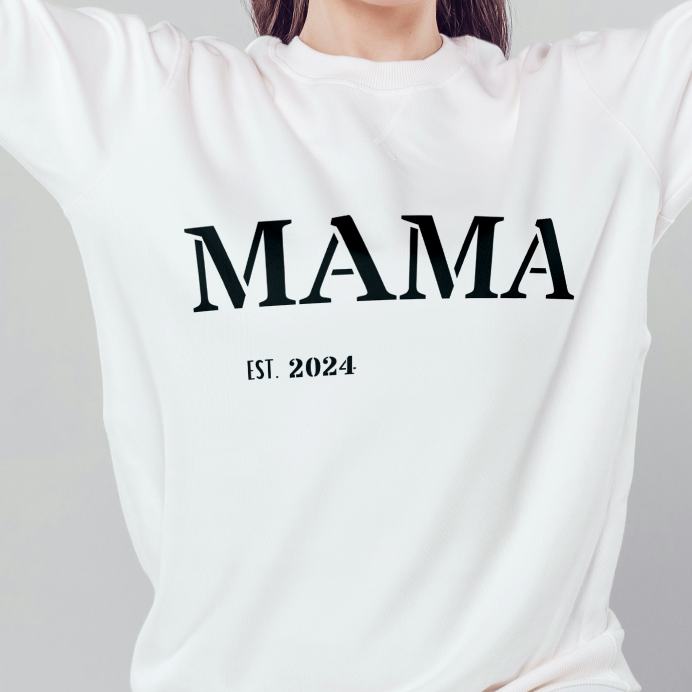 Personalized MAMA | Hoodie, Crewneck, T-Shirt | Eat. Year | Children Names (40 char.) limit