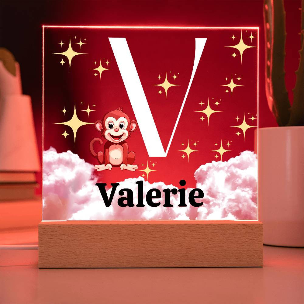 Personalized Name| Children's | LED Night Light | Acrylic Square Plaque