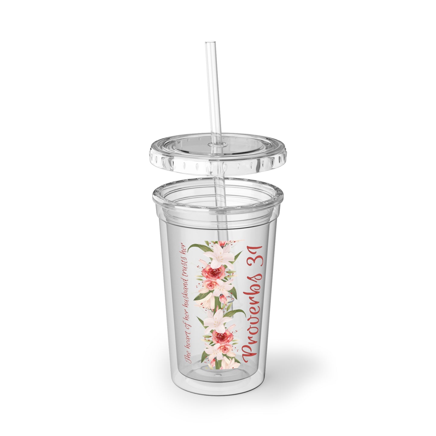 Wild Flower | Proverbs 31 Bible Verse | Iced Coffee | Suave Acrylic Cup