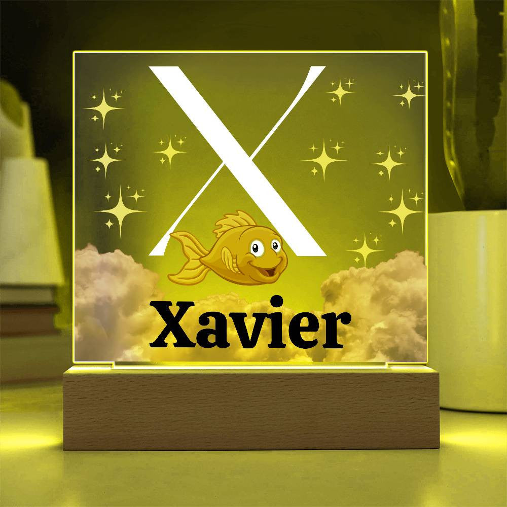 Personalized Name| Children's | LED Night Light | Acrylic Square Plaque