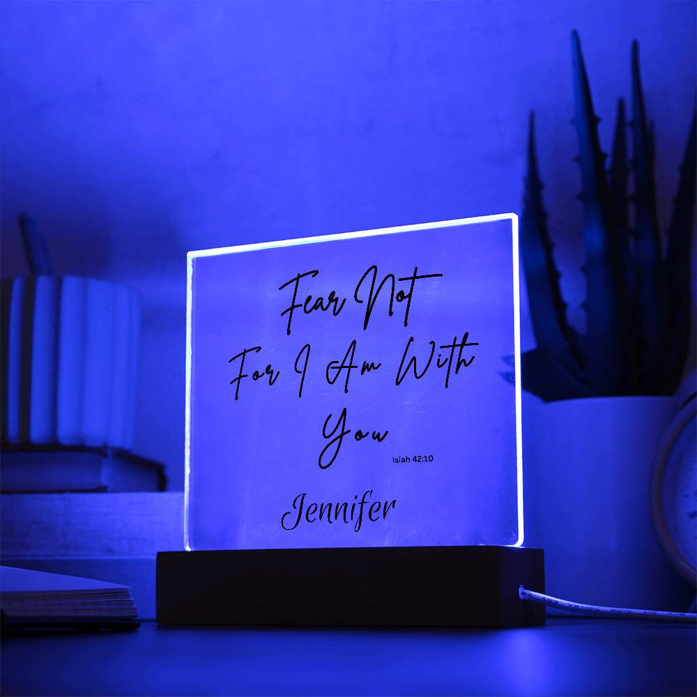 Bible Verse | LED Lights | Acrylic Square Plaque