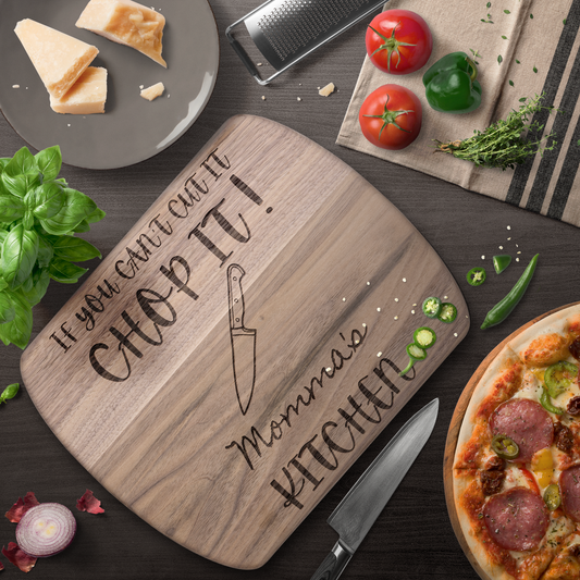 Personalized | Hardwood Oval Cutting Board