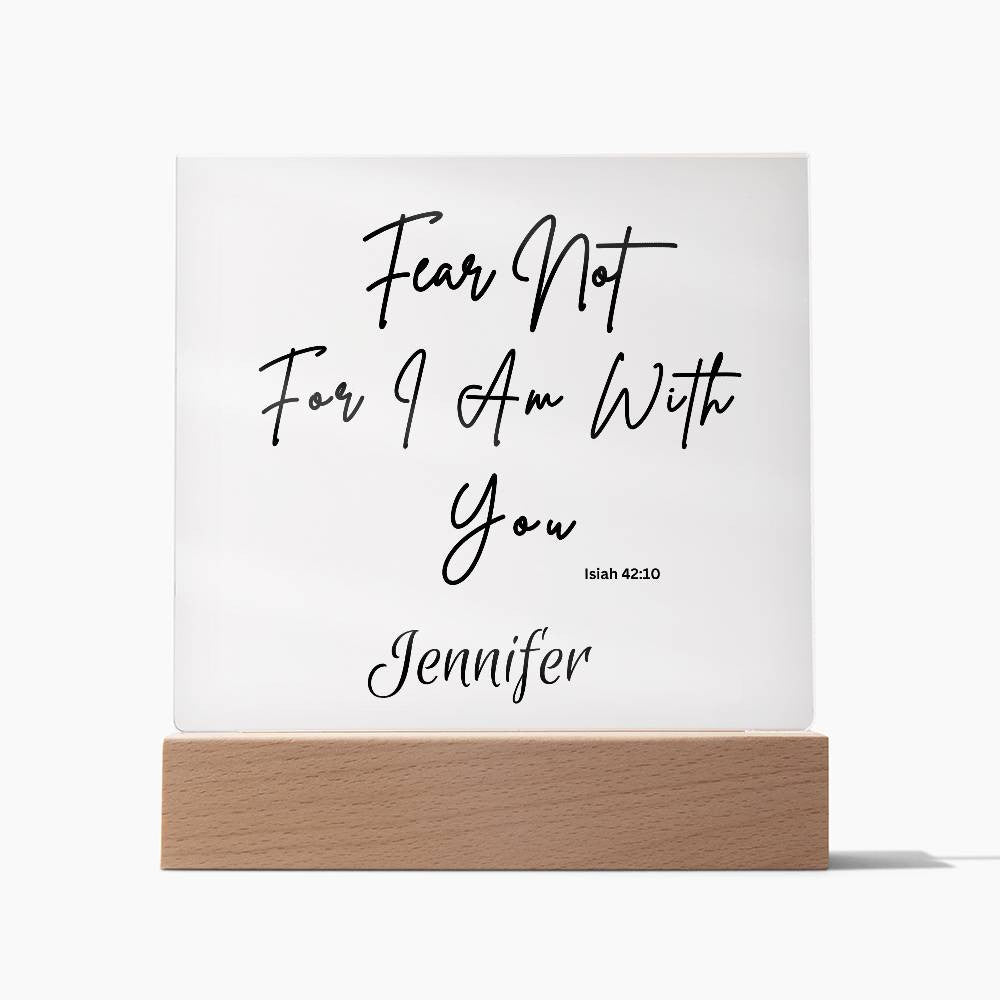 Bible Verse | LED Lights | Acrylic Square Plaque