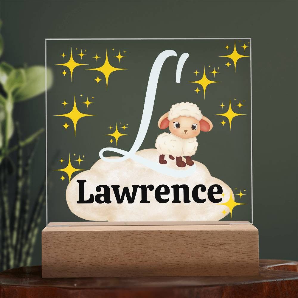 Personalized Name| Children's | LED Night Light | Acrylic Square Plaque