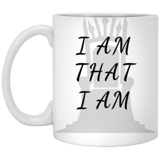 WHITE MUGS 11OZ I AM THAT I AM COFFEE MUG |