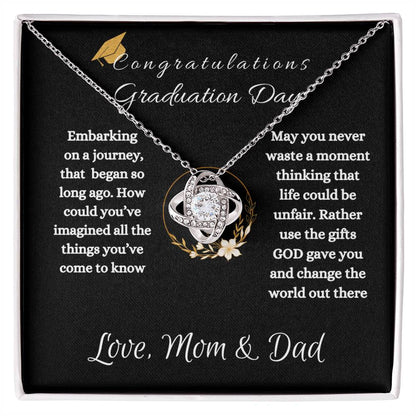 Graduation Surprise | Daughter Love Knot Necklace