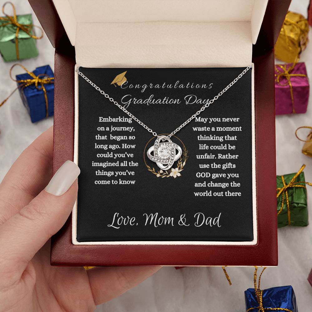 Graduation Surprise | Daughter Love Knot Necklace