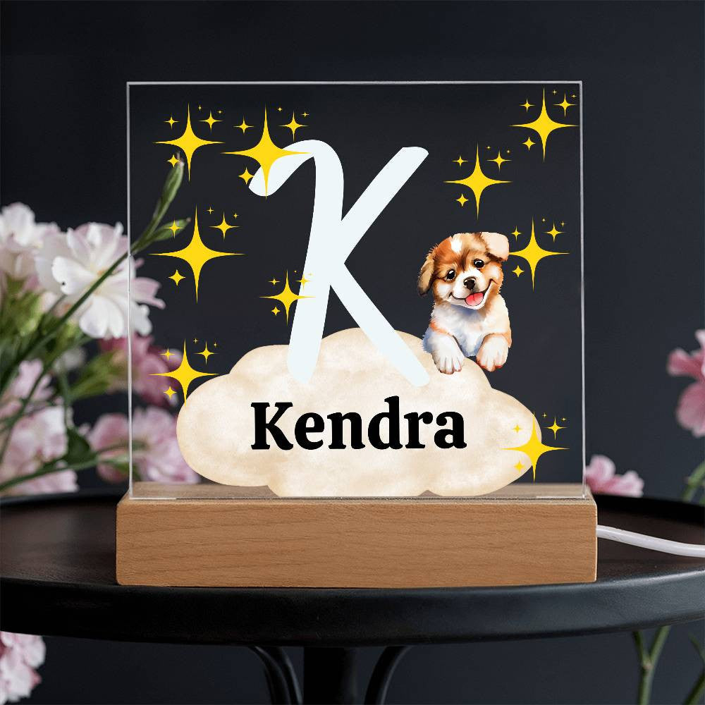 Personalized Name| Children's | LED Night Light | Acrylic Square Plaque