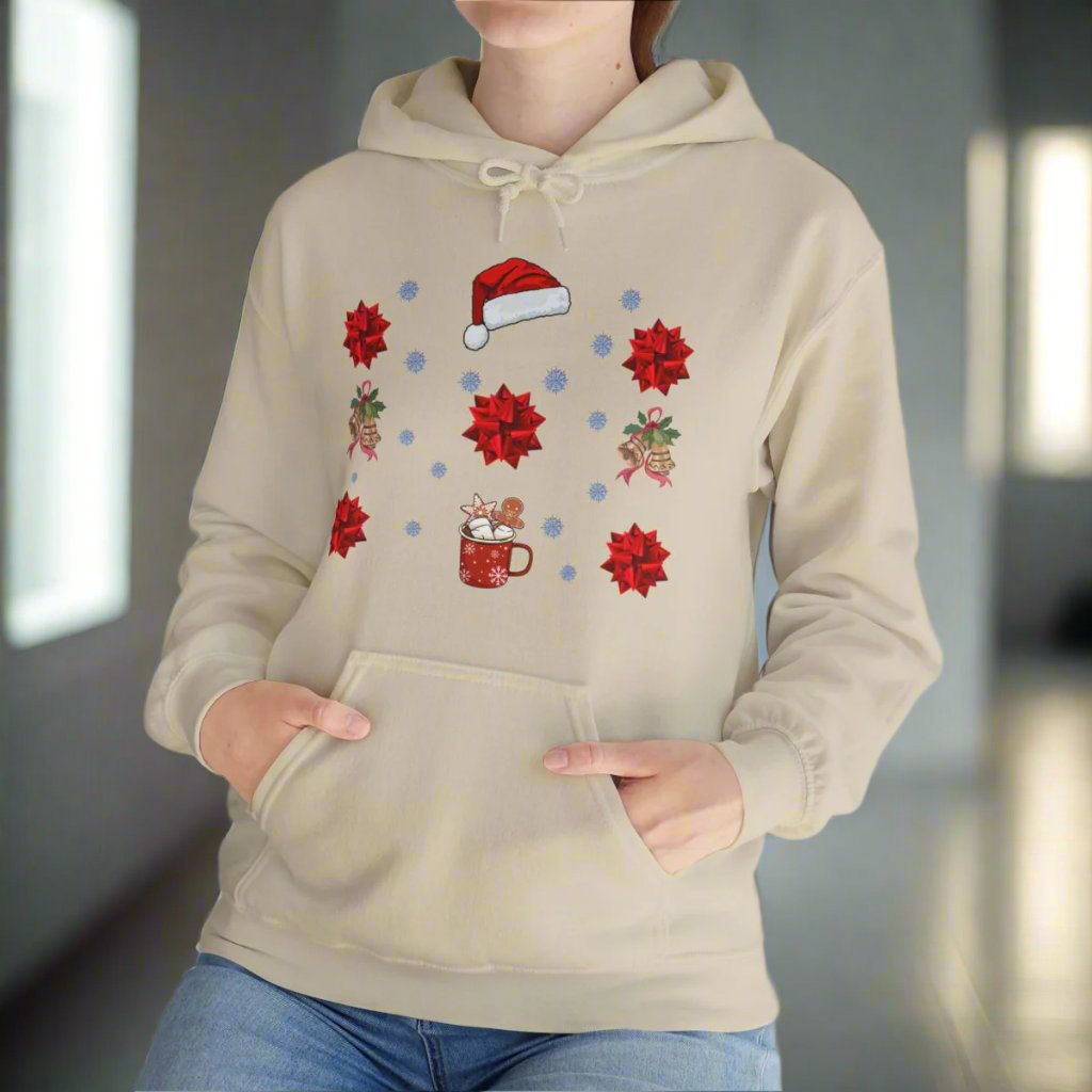 Christmas Holiday Hooded Sweatshirt or Tee